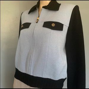 St. John’s sport collared cardigan sweater